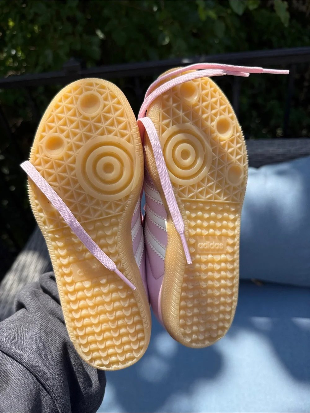 adidas big kids Samba Pink and White Low-Profile Sneakers